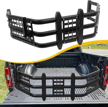 Upgraded Truck Bed Extender Fit for Ford F-150 F150 2015-2026 & Toyota Tundra 2007-2026 & Nissan Titan 2016-2024 Aluminum Tailgate Extender, with Molle Panel and Flagpole Bracket