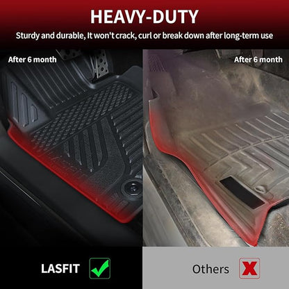 LASFIT Floor Mats for Toyota Camry 2025-2026 Hybrid/LE/SE/XSE/XLE, All Weather Custom Fit TPE Floor Liner for Camry 2025 Front & Rear 2 Row Car Mats, Black.