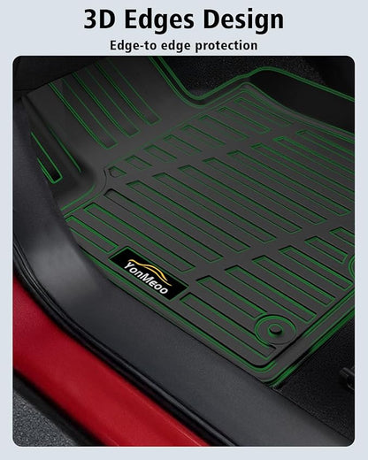 Floor Mats Custom for Toyota RAV4 Hybrid 2026 (Not for Cargo Area with Subwoofer) (Not for Phev) Trunk Mat with Backrest Mat All Weather TPE Full Set Cargo Liners for RAV-4 2026 Accessories, Black
