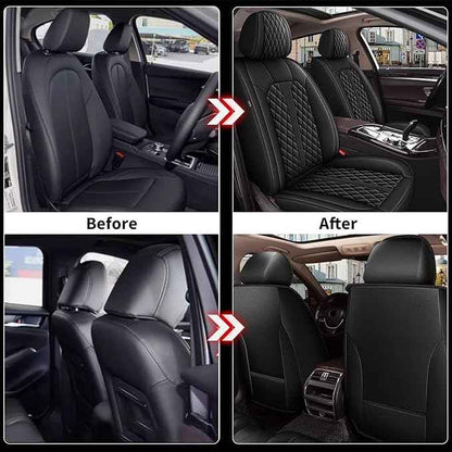 Car Seat Covers Fit for Hyundai Tucson 2005-2025 2026: Front Seats Covers Auto Interior Accessories, Faux Leather Waterproof Seat Cushions Vehical Cover (Black)
