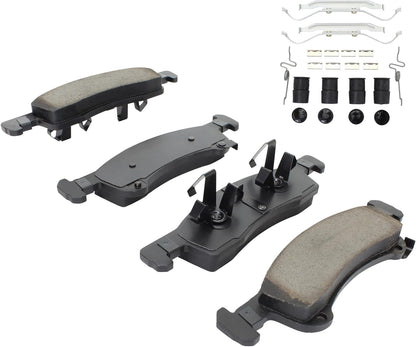 Premium Ceramic Front Brake Pads (1001-0934C) Compatible with Ford Expedition 2003-2006, Lincoln Navigator 2003-2006