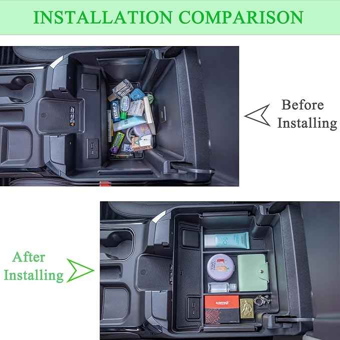 PIMCAR Full Center Console Organizer for 2023-2026 Refreshed Chevy Silverado/GMC Sierra 1500, 2024-2026 Silverado/Sierra 2500HD 3500HD (Full Console w/Bucket Seats ONLY)