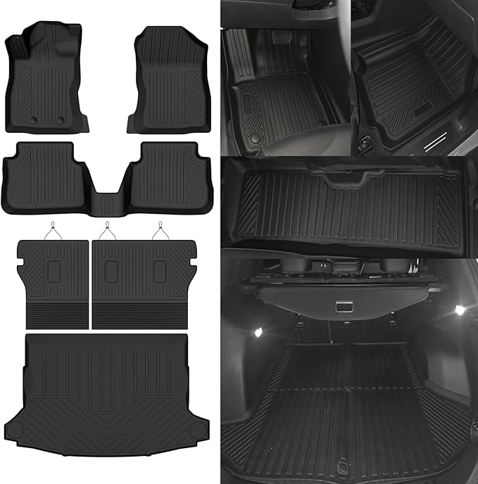 Custom Fit Floor Mats for Subaru Crosstrek Gas 2024-2026(Not for Hybrid), All Weather TPE Floor Liners with Trunk Mat & Backrest Protectors, Odorless Full Set Interior Accessories