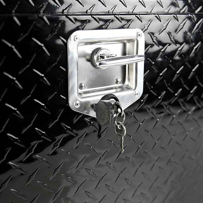 36 Inch Heavy Duty Aluminum truck tool boxes for bed of truck, Waterproof Square Truck Storage Organizer Chest for Pick Up Truck Bed, RV Trailer with T-Handle Lock & Keys(36"×17.1"×17.9")