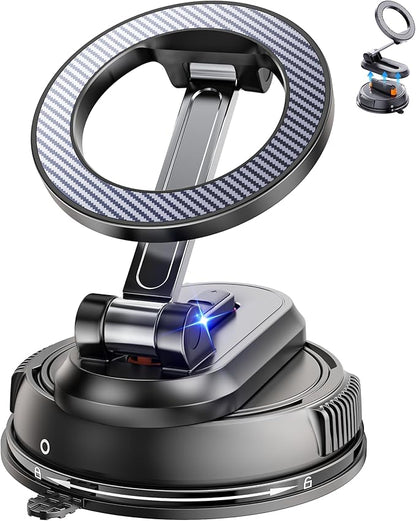 2-IN-1 Car Phone Holder for Magsafe【28 Strong Magnets】Magnetic Phone Holder for Car Phone Mount【360°】Phone Holders for Your Car Accessories for Women Men for iPhone 17 Pro Max 16 15 14 13 12 Air Plus