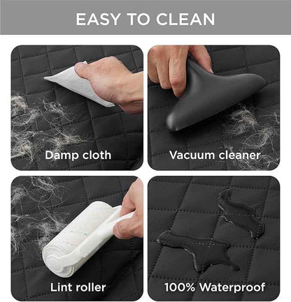 MADE 4 PETS Dog Car Seat Cover for Back Seat - Back Seat Extender for Dogs, Holds 400lbs, Waterproof & Non-Slip Dog Hammock for Car, 8-Layer Hard Bottom with PE Foam, Easy to Install & Clean