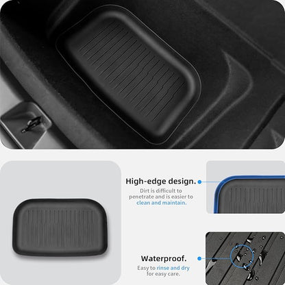 All Weather Cargo Liners for New 2025 2026 Tesla Model Y Juniper Trunk Mat with Front and Rear Frunk Trunk Tray Mats Protector Anti-Slip TPE Accessories (3PCS)