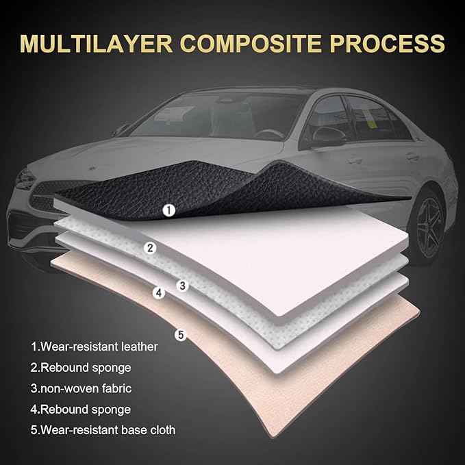 Car Seat Covers Fit for Nissan Altima 2010-2024 2025 2026 : Luxury Leather Automotive Front Seat Covers, Car Seat Protector(2PCS Front, Black&Grey)