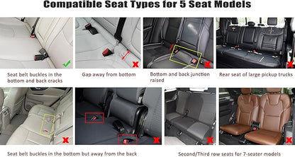 West Llama Bottom Seat Covers, Include 1 Pair Front Seat Protector and 1 Rear Seat Cover, Universal PU Leather Seat Covers for 90% Cars (Beige)