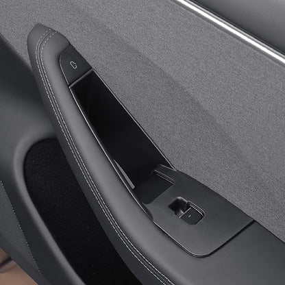 Suitable for Tesla Model Y (Juniper) 2025 / Model 3 (Highland) Door Handle Storage Box Organizer Tray (4-Piece Set Model 3 Highland)