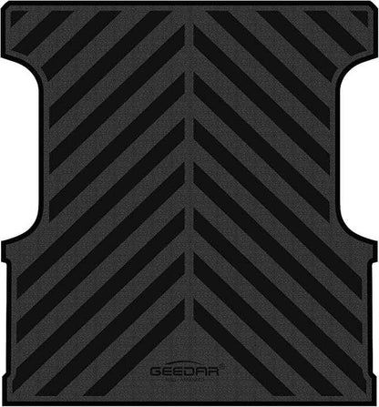 GEEDAR Heavy Duty Rubber Bed Mat for Toyota Tundra 5.5 ft Bed Liner, 2022 2023 2024 2025 Tundra Bed Mat, All Weather 5.5 ft Bed Mat for Toyouta Tundra Accessories, Black