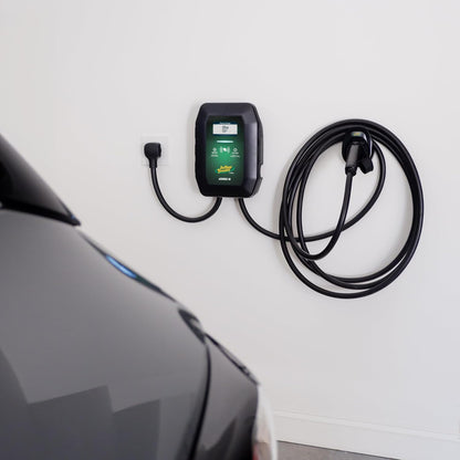 Battery Tender eCharge 40 AMP EV Charger - Level 2 Mounted Indoor Outdoor Fast Electric Vehicle Charging Station with Flexible 25ft Cable NEMA 14-50 - 022-3018-DL-WH