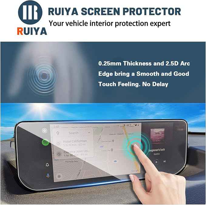 Ruiya Screen Protector for Mazda CX50 10.25" Display Touchscreen for 2023-2026 Mazda CX50 Accessories 9HD Tempered Glass Compatible with 2023 2024 2025 2026 Mazda CX-50