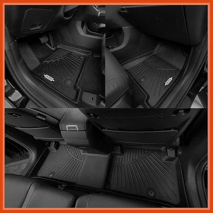 Custom Fit Floor Mats for 2024 2025 2026 Chevy Equinox EV Electric (Non Fuel), All Weather TPE Floor Liners with Trunk Mat & Backrest Protectors, Odorless Full Set Interior Accessories