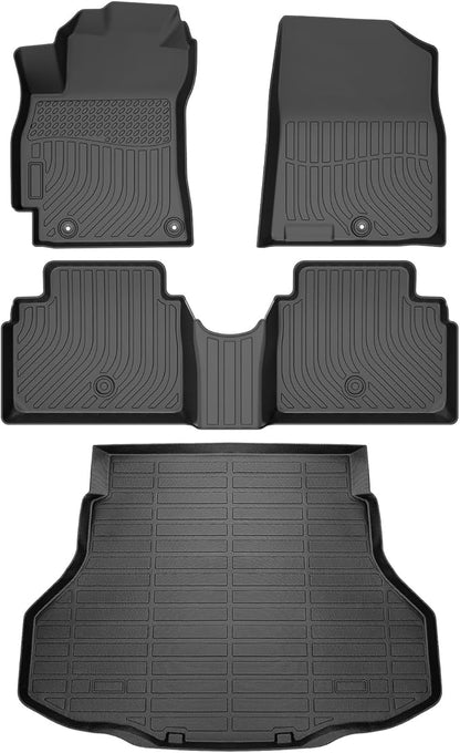 Cartist Floor Mats and Cargo Liner Fit for Elantra & Elantra N (Not for Hybrird) 2021-2025 2026 All Weather Floor Mat for Elantra Accessories Heavy Duty Carpet Protection