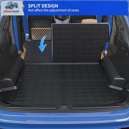 Rongtaod Floor Mats Compatible with 2022-2026 Hyundai Tucson Cargo Mat TPE Trunk Mat Cargo Liner All Weather Back Seat Cover Protectors 2025 Tucson Accessories (Backrest Mats+Trunk mat+Floor Mats)