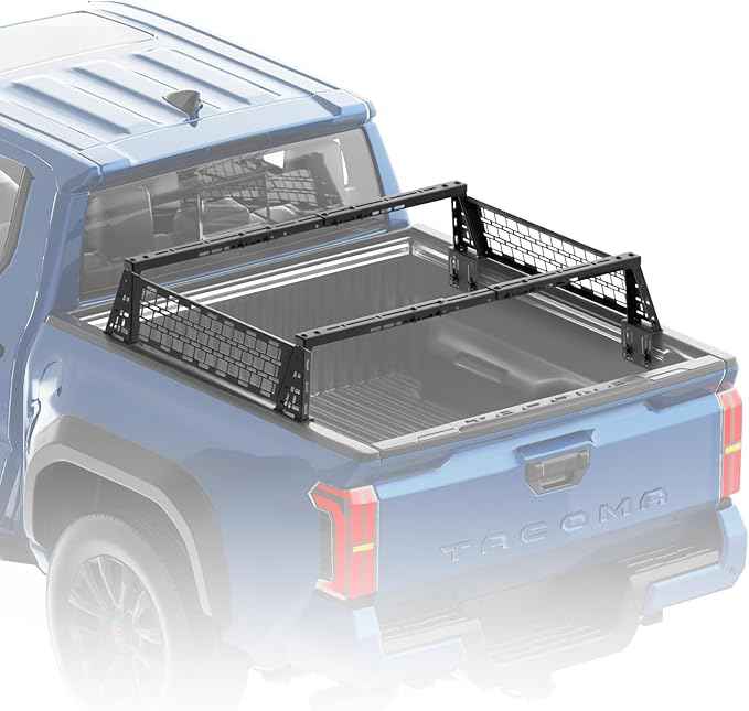 Truck Bed Adjustable Cross Bars, Wide Width Adjustment for All Pickup Trucks, No-Drills Needed Installation (Not for Any Bed Cover), 95033C
