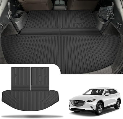 for 2016-2023 CX-9 Cargo Liner | Aomsazto Custom Fit Cargo Liner for Mazda CX9 2016-2020 2021 2022 2023 Trunk Liner Trunk Cargo Mat CX9 Accessories