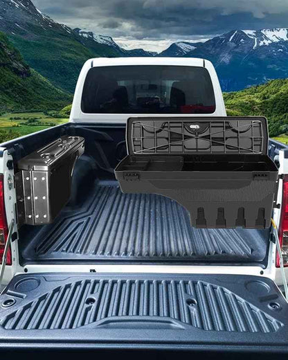 SCITOO Right Passenger Side Truck Bed Tool Box for Nissan Frontier 2004-2020 for Nissan Titan 2004-2015,Multi-Compartment Dividers Organized Storage,Heavy Duty & No-Drill Installation