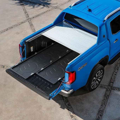 LECARDIO Heavy Duty Slide-Out Truck Bed Cargo Tray,Pull-Out Storage Organizer for Pickup Trucks,Fits 5'5" Beds & Longer