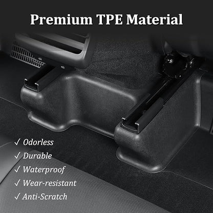 Front Seat Guide Rail Protector Under Seat Floor Mats for Tesla Model Y Juniper, 9PCS TPE Track Rail Trim Cover Underlay Protector Guards for Model Y Juniper Interior Accessories 2026