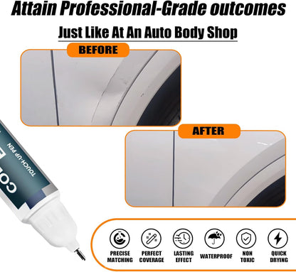 Ibis White(LY9C/T9) Touch Up Paint Compatible with Audi, Car Paint Pen Scratch Repair Two-In-One Touch Up Paint, Premium Car Scratch Remover for Deep Scratches