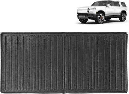 BestEvMod for Rivian R1S All Weather Trunk Mat Protection Accessories, 3D Cargo Liner TPE Material Compatible with Rivian R1S 2022-2025 2026 Interior Accessories