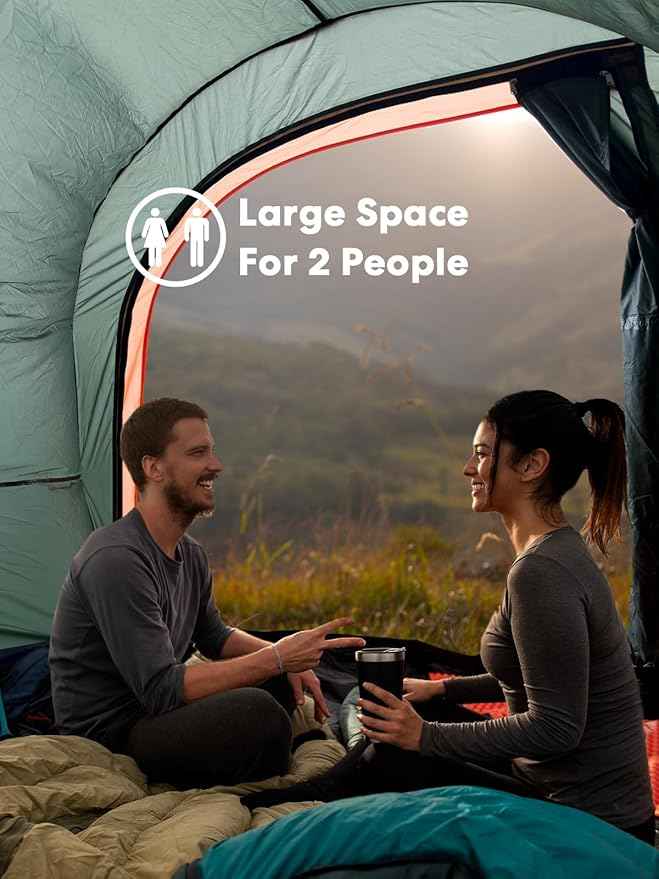 LIBERRWAY Truck Bed Tent for 2 Person, 5.5-5.8 FT Pickup Truck Tent with Waterproof Rainfly Oxford for Camping Travel Outdoor Chevy Silverado 1500 Dodge Ram 1500 Ford F-150 GMC Sierra 1500