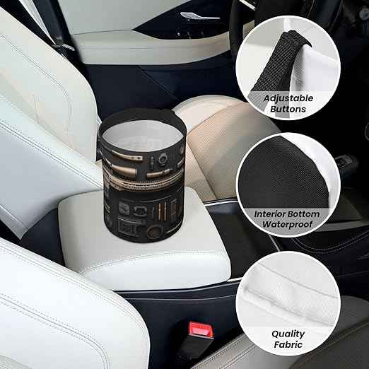 Gun Military Gear Arsenal Set Car Trash Can Waterproof Hanging Trash Bin Collapsible Garbage Can for Car Accessories Travel Camping Kitchen Home