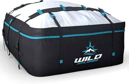 Rooftop Cargo Carrier - 19 Cubic Feet (XL), Waterproof Soft Shell Car Roof Cargo Carrier, Heavy Duty Car Top Luggage Cargo Bag with Patented Door Hooks and Non-Slip Mat
