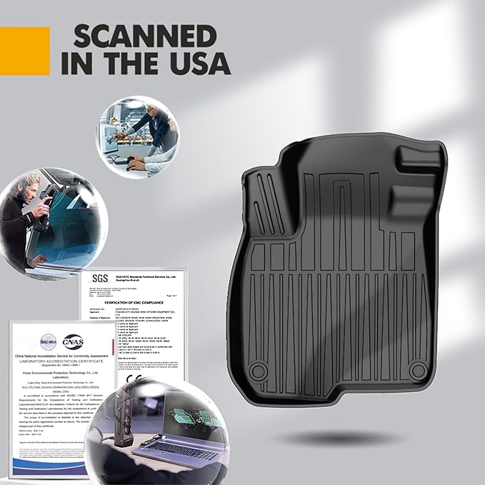 All Weather Floor Mats Fit for 2017-2022 Honda CR-V All Models (Include Hybrid) - Custom Fit TPE Floor Liners Accessories for Honda CRV 1st and 2nd Row Full Set Car Mats