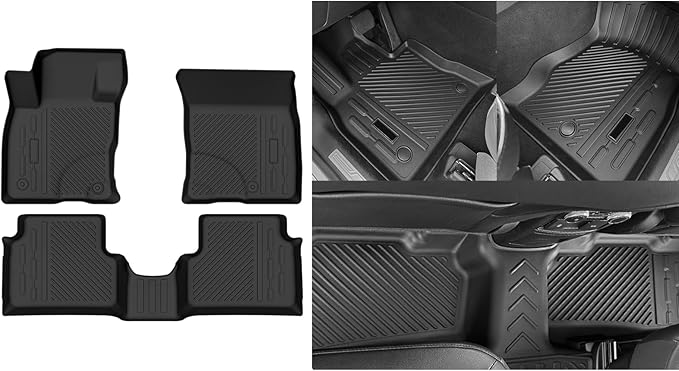 Custom Fit Floor Mats for 2022-2024 2025 Ford Maverick (Not for Hybrid), All Weather TPE Floor Liners, Odorless Full Set Interior Accessories
