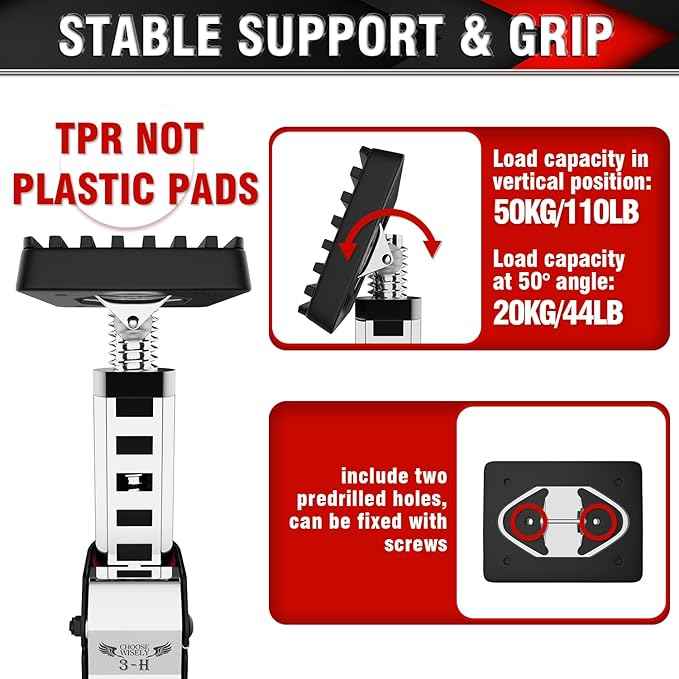 3-H Truck Cargo Bar, 43"-77" Adjustable Support Pole All Metal,Cabinet Jack,Truck Bed Divider with Self-Locking Spring Ratchet - Load Lock Bar for Vans, SUVs & Trucks,Red,2pc & Divider Bar
