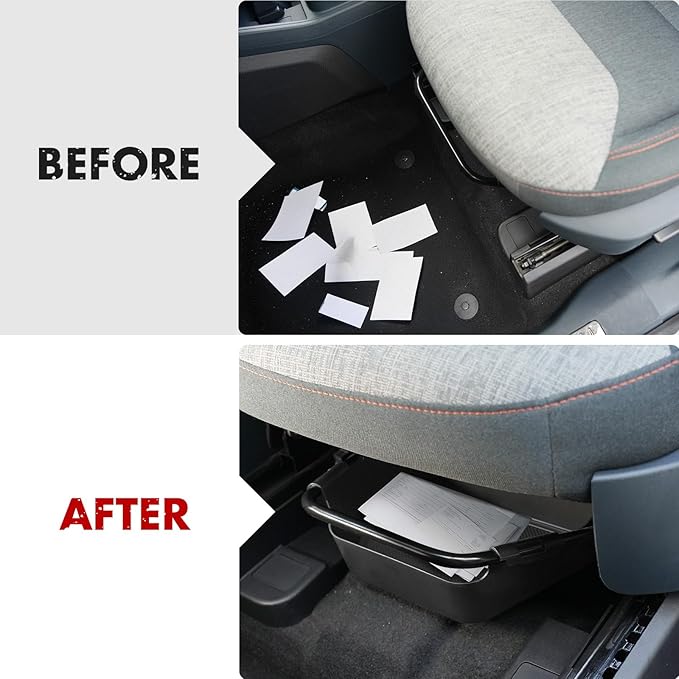 Mabett Under-Seat Storage Box for Ford Maverick Manual Seat 2022-2025, Front Row Manual Seat Underseat Organizer Accessories