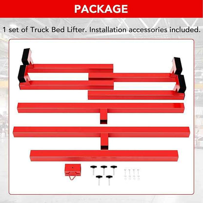 Truck Bed Lifter Box for Pickups Trucks, Heavy-Duty Truck Bed Lift Support 800 LBS Weight Capacity and Capacity Works On Beds