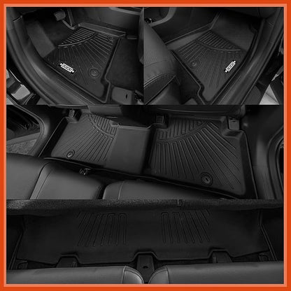 Custom Fit Floor Mats for Volkswagen VW Tiguan 2018-2024, All Weather TPE Floor Liners with Trunk Mat, Odorless Full Set Interior Accessories