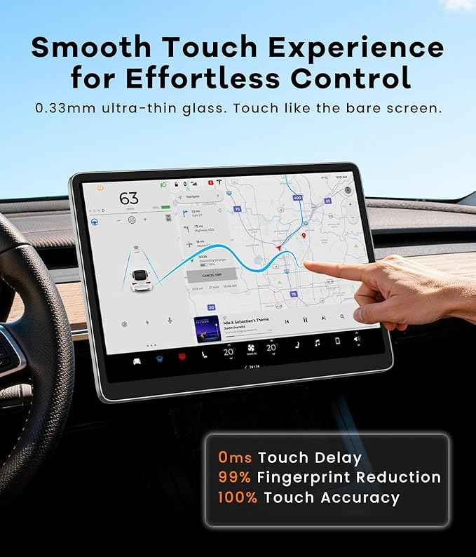 PandaShield Screen Protector for Tesla Model 3 Highland (2026-2024) & Model Y Juniper (2025) 15.4-Inch, HD Tempered Glass with Alignment Kit, 9H Anti-Scratch, Anti-Fingerprint