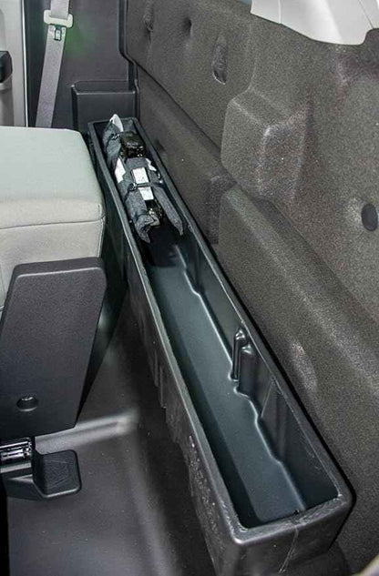 DuHa 20114 Behind-The-Seat Storage fits 2015-2026 Ford F150 Regular Cab | Black Heavy-Duty Behind-The-Seat Organizer | L 50" x W 6.5" x H 6.75" | Easy Setup