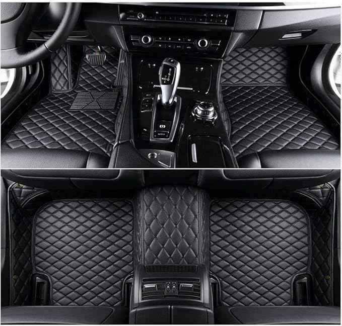 Custom Making Car Floor Mats Compatible with Audi BMW Mercedes-Benz Toyota Lexus Honda Infiniti Nissan Hyundai Kia All Models 2005-2026 (Black)