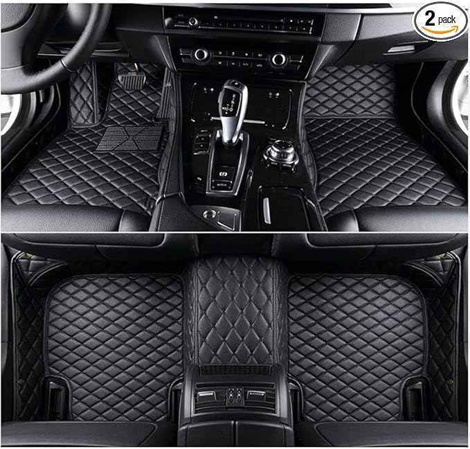 Custom Making Car Floor Mats Compatible with Audi BMW Mercedes-Benz Toyota Lexus Honda Infiniti Nissan Hyundai Kia All Models 2005-2026 (Black)