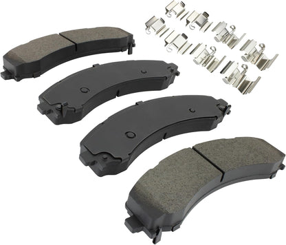 Premium Semi-Metallic Rear Brake Pads (1001-2224M) Compatible with Ram 3500 2019-2024