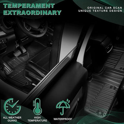 All Weather Floor Mats Fit for 2017-2022 Honda CR-V All Models (Include Hybrid) - Custom Fit TPE Floor Liners Accessories for Honda CRV 1st and 2nd Row Full Set Car Mats