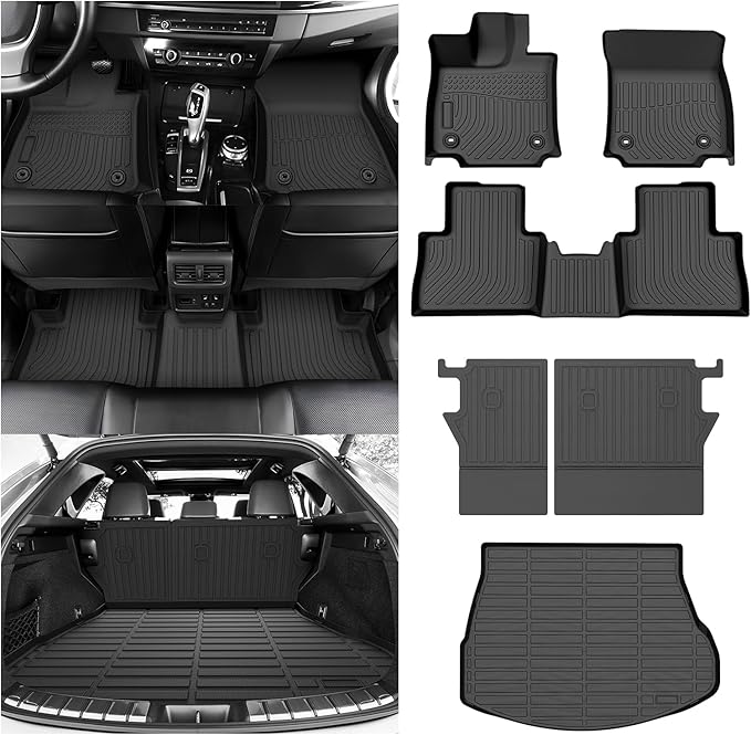 Cartist Floor Mats & Trunk Mats with Backrest Mats Fit for 2022-2025 2026 Lexus NX/NX250/NX350/NX350 F Sport/NX350h/NX450h+ Accessories All Weather Floor Mat(Not for Hybrid/Plug-in Hybrid)