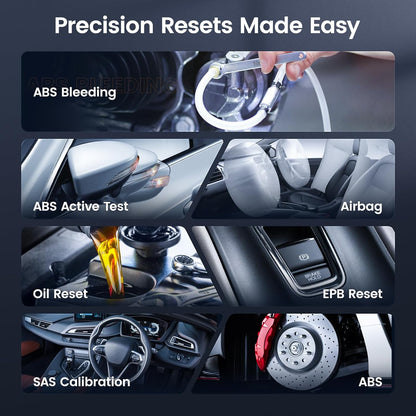 ANCEL AD610 Pro ABS SRS OBD2 Scanner, ABS Bleeding, SAS Calibration, ABS, Airbag, EPB, Oil Reset, Full OBD2 Functions, AutoVIN, Free Lifetime WiFi Updates