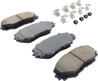 Premium Semi-Metallic Front Brake Pads (1001-1210M) Compatible with 2006-2019 Lexus/Pontiac/Scion/Toyota (Corolla/HS250h/Matrix/Prius V/RAV4/Vibe/xB/xD)