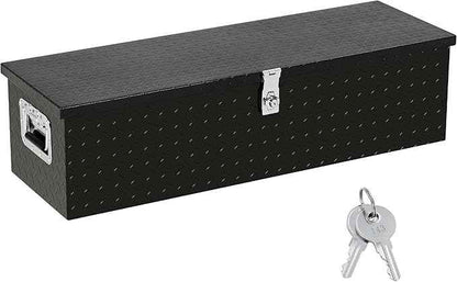 GAOMON Large Tool Box Truck Bed Toolboxes Aluminum Heavy Duty Waterproof Free Assemble Tool Organizer Chest Cabinet Toolbox with Side Handles for Pick Up Trucks RV Trailer (Black, 39x13x9.6 Inch)