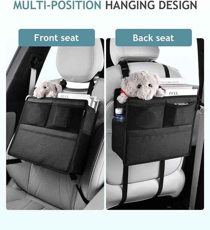 FLORICH 2-in-1 Car Backseat Organizer & Trash Can, Waterproof Hanging Organizer with Storage Pockets for Car Truck SUV