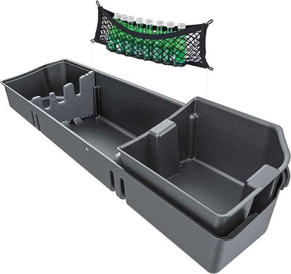 Underseat Storage Compatible with Ford F150(2015-2026)&Super Duty(2017-2026) SuperCrew/Crew Cab, Upgraded Rear Under Seat Organizer Cargo Box for F-150 F250 F350 F450 F550