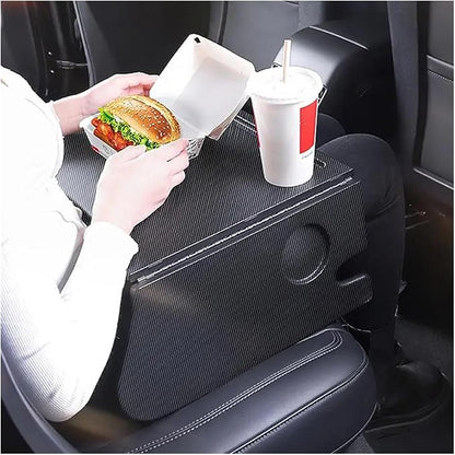 Food Tray Table Compatible for Tesla Model 3 Model Y Folding Car Steering Wheel Board Laptop Foldable Desk Mount Eating Drinks Tray Holder Auto Parts
