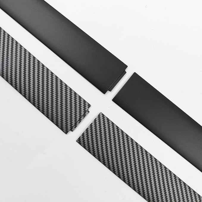 Goodangie00 4Pcs ABS Center Console Dashboard Cover Wrap Protection Interior Accessories Compatible with 2025 2026 Tesla Model Y Juniper Accessories(Matte Carbon Fiber Pattern)